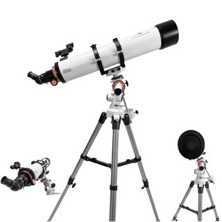 Telescópio Refrator 120/900mm Aries Potência Ampliação Observação Lentes Acessórios Universo Uranum
