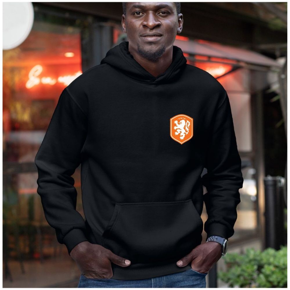 Jaqueta Casaco Com Capuz Moletom Canguru Blusa de frio Masculina Seleção da Holanda