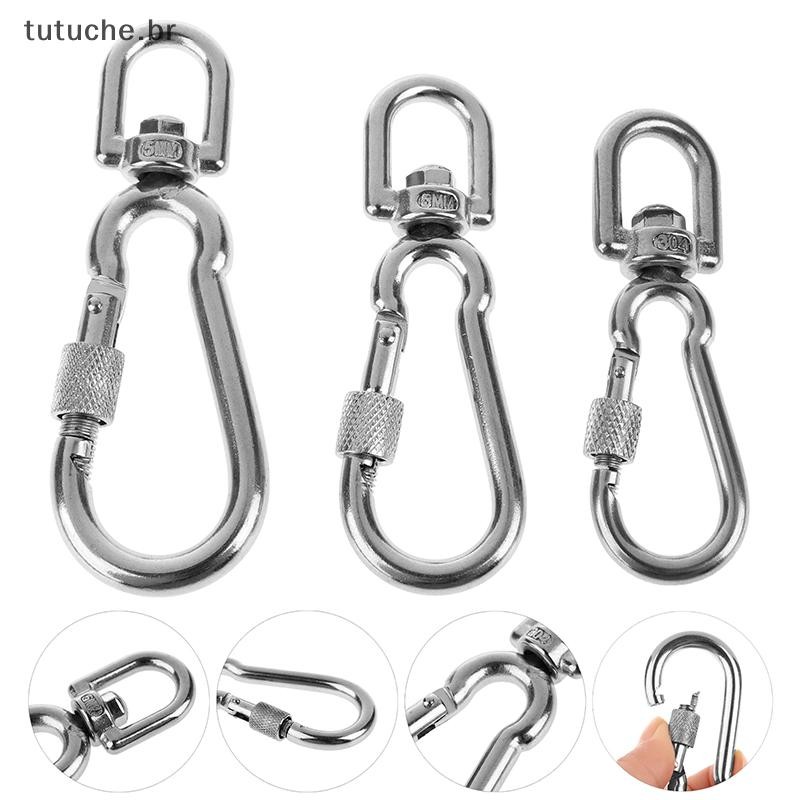 TU Ganchos De Pressão Giratórios De Aço Inoxidável , Fivela De Trela De Cachorro Liberação Rápida , Mosquetão , Clipes P