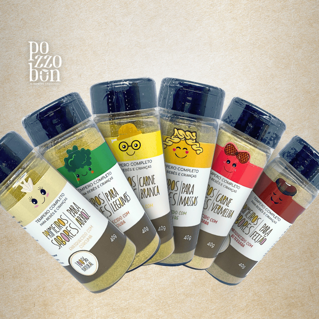 Tempero Primeiros Sabores Natural Terra Amor - Todas as Variedades em Oferta na Shopee
