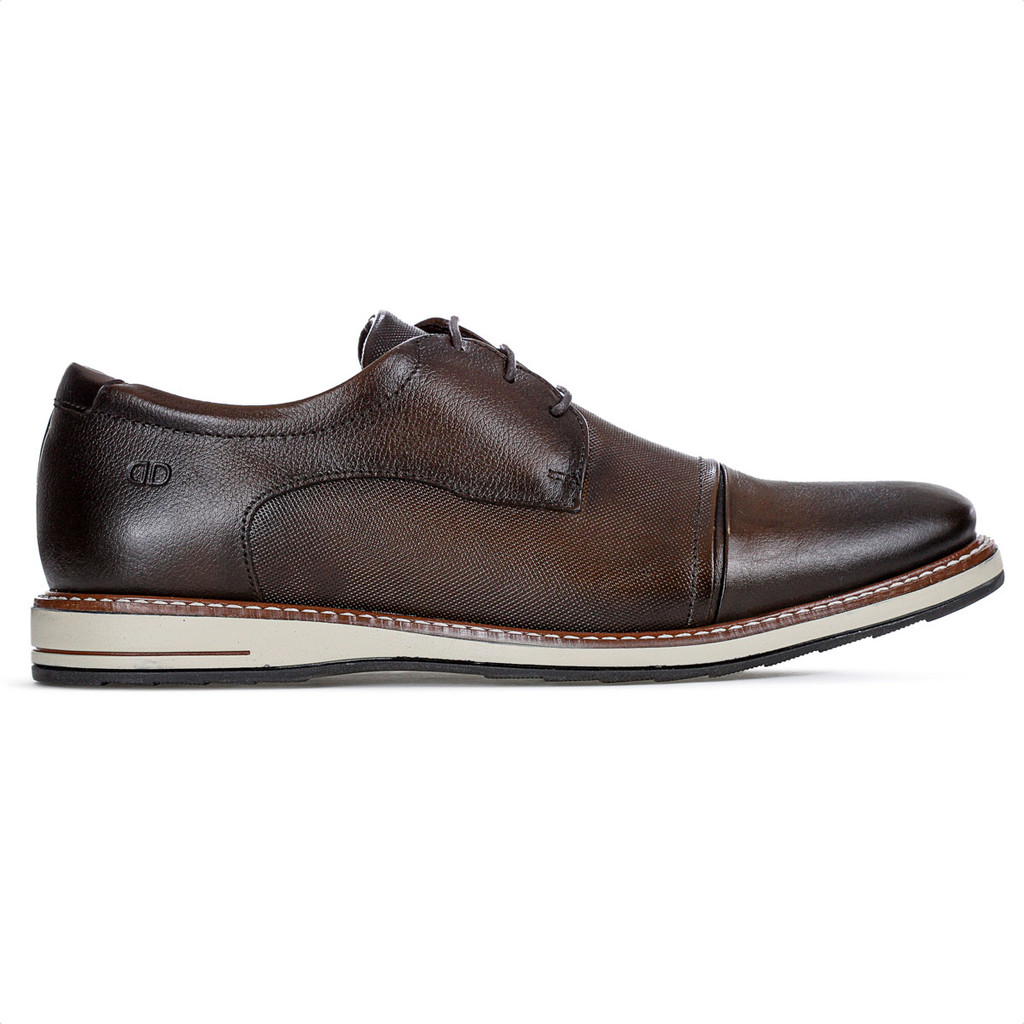 Sapato Democrata Metropolitan Oliver Marrom Mogno - Masculino em Oferta na Shopee