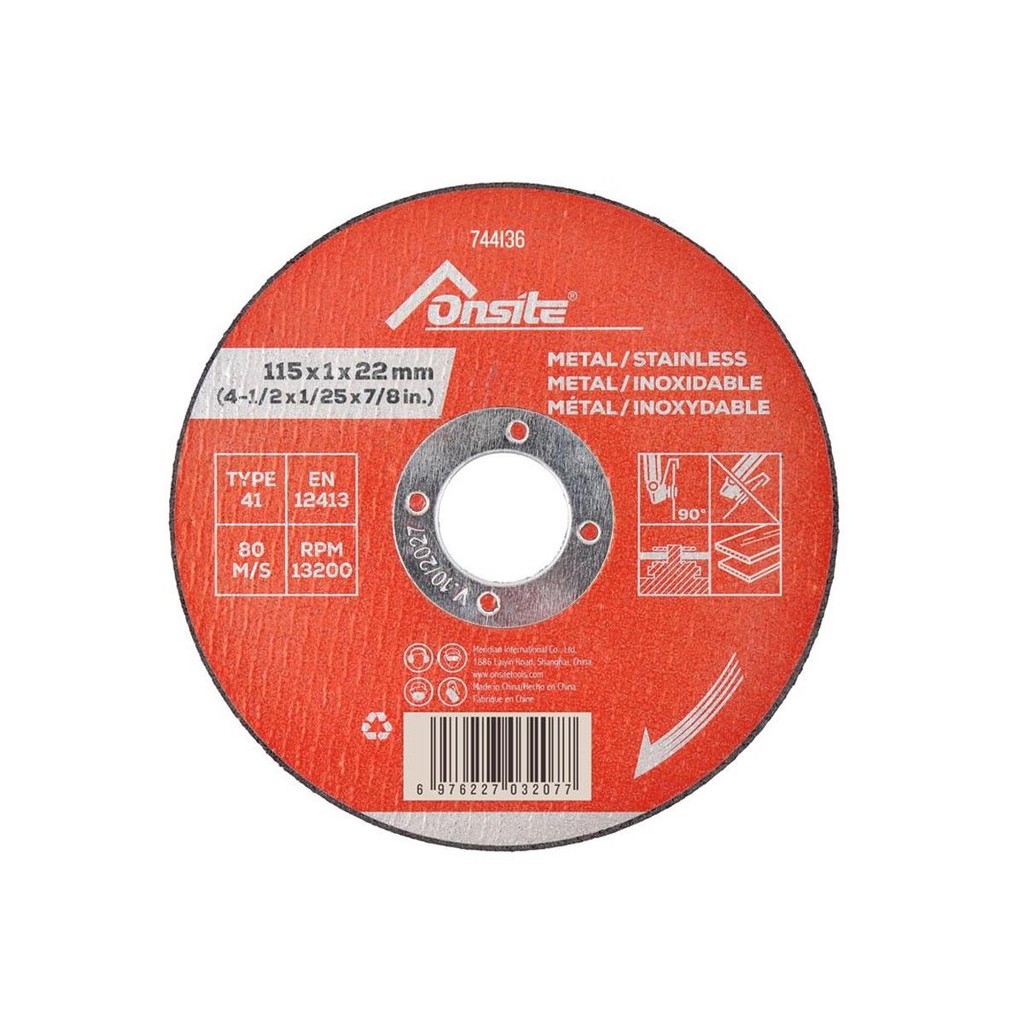 Disco de Corte Deep Cut Para Metal e Inox 4.1/2'' x 1.0mm (744136) - Onsite