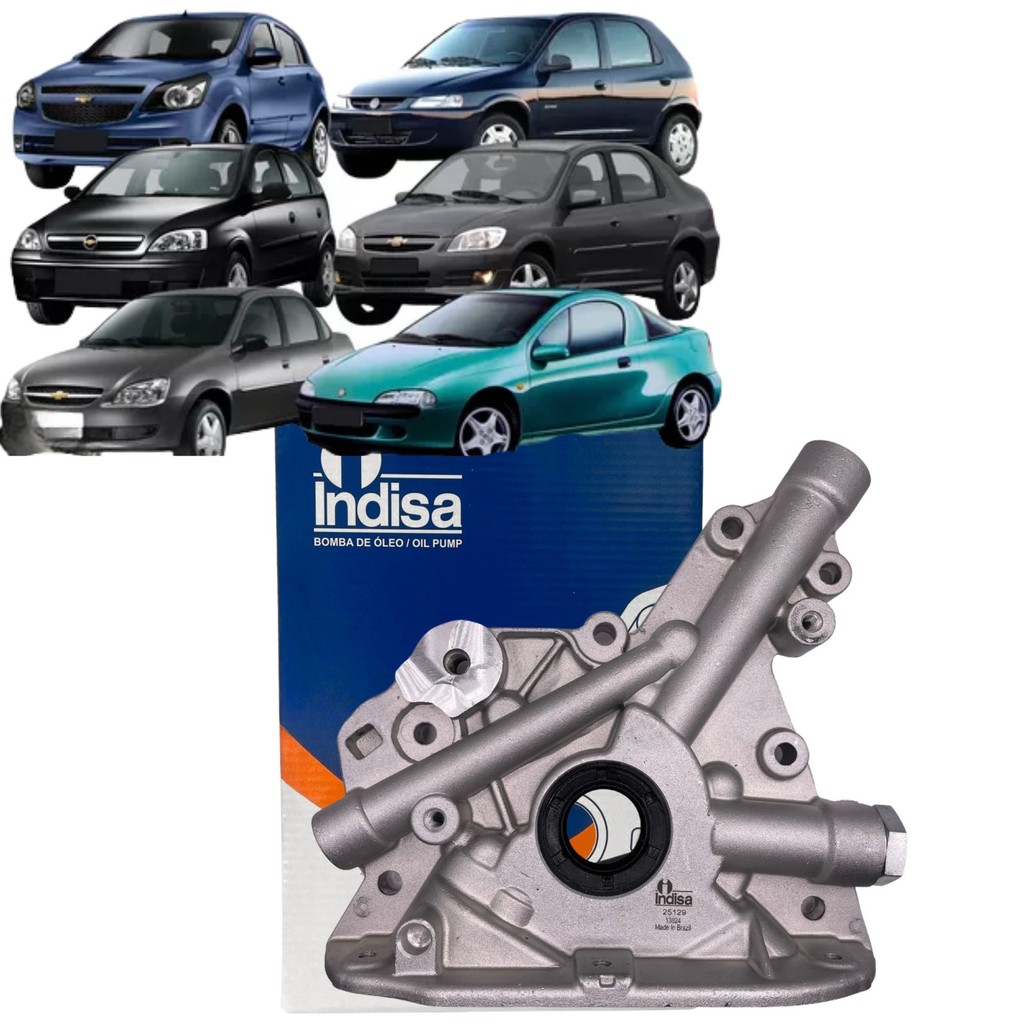 Bomba Óleo GM Chevrolet Celta / Corsa / Classic / Meriva / Montana / Prisma / Tigra - 1.0 1.4 1.6 (Indisa