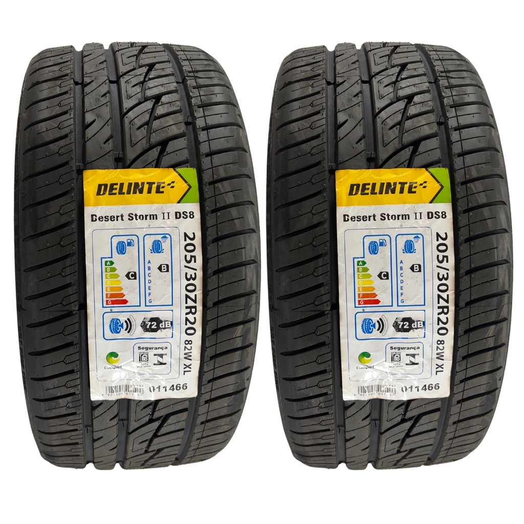 KIT 02 PNEUS 205/30R20 82W DELINTE XL DESERT STORM II CARROS REBAIXADOS VIRTUS GTS em Oferta na Shopee