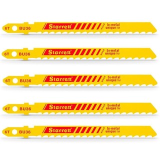 Lâmina para serra tico tico 50 mm 6 dentes com 5 peças - BU36 - Starrett em Oferta na Shopee