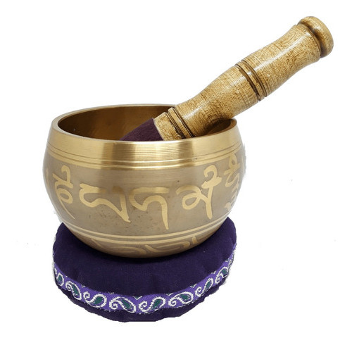 Imagem Sino Tibetano Especial - Tigela Tibetana 11 Cm + Bastão + Almofada de Brinde