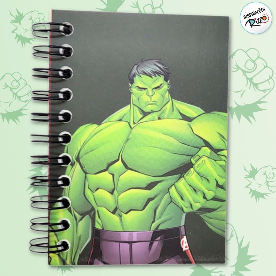 Caderninho de Anotações - Hulk - 50 Folhas - 7x10cm - 1 unidade - Disney Original - Rizzo