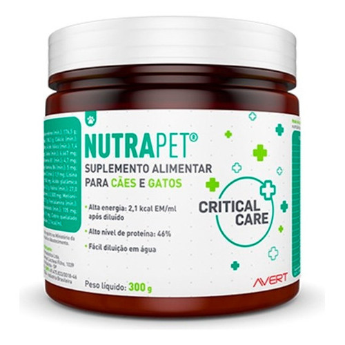 Nutrapet Suplemento Em Po Cães E Gatos 300G - Pets
