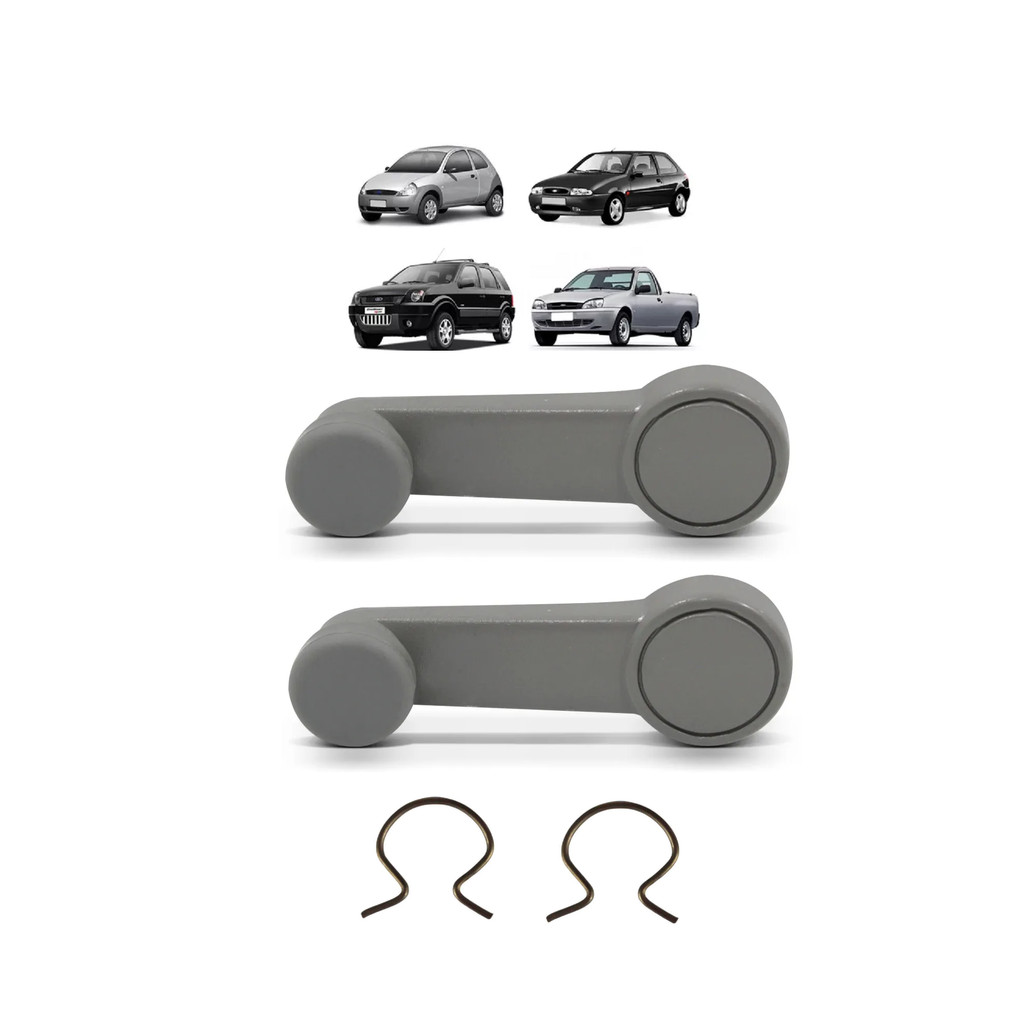 PAR MANIVELA VIDRO ESCORT ESCORT GUARUJÁ FIEST KA CINZA CLAR em Oferta na Shopee