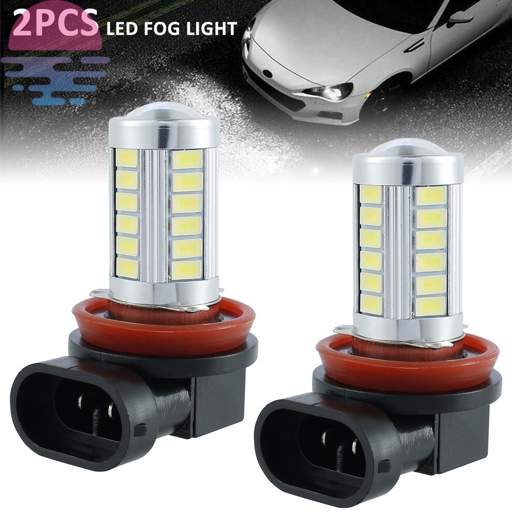 2 Unidades H8/H11 Luzes De Neblina Lâmpada 5630 660LM 6000K Branco Carro LED Lâmpadas 12V SHOPSKC8270