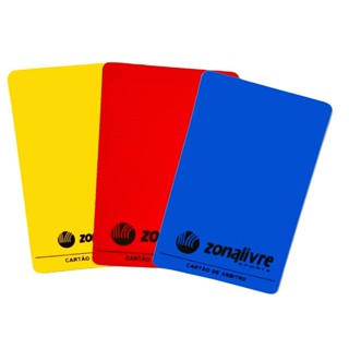 Kit Cartão Oficial de Árbitro Liso Zona Livre em Oferta na Shopee