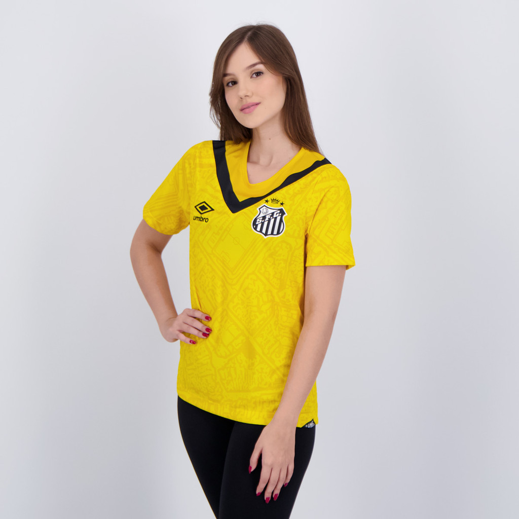 Detalhes do Camisa Umbro Santos III 2024 Feminina