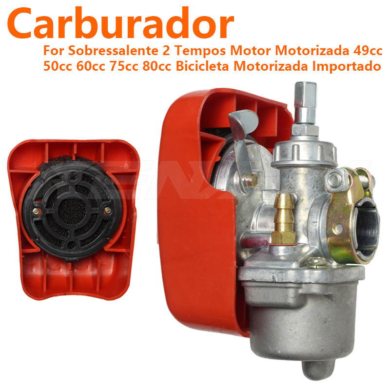 Carburador Motor De Bicicleta Sobressalente 2 Tempos Motorizada 49cc 50cc 60cc 75cc 80cc 100cc Bicicleta Motorizada
