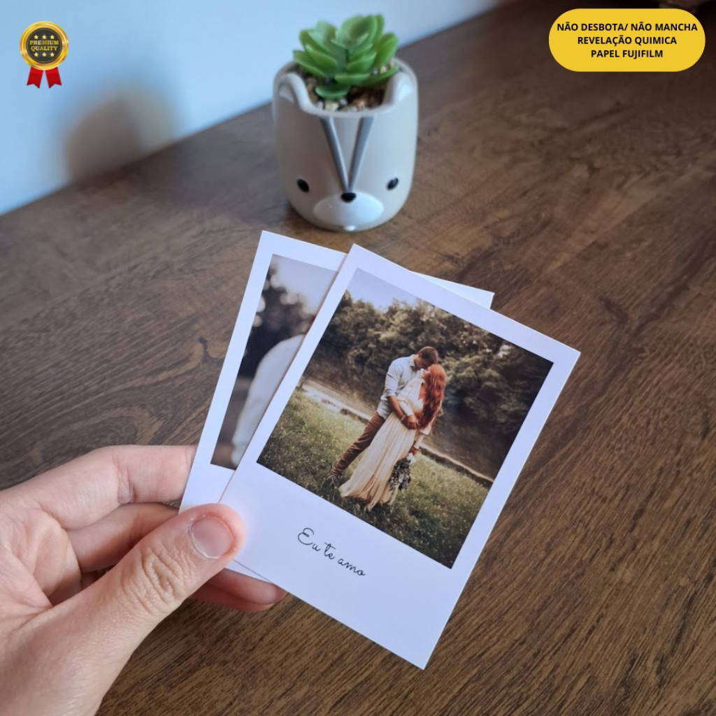 20 fotos com legenda 7,5x10 cm em Oferta na Shopee