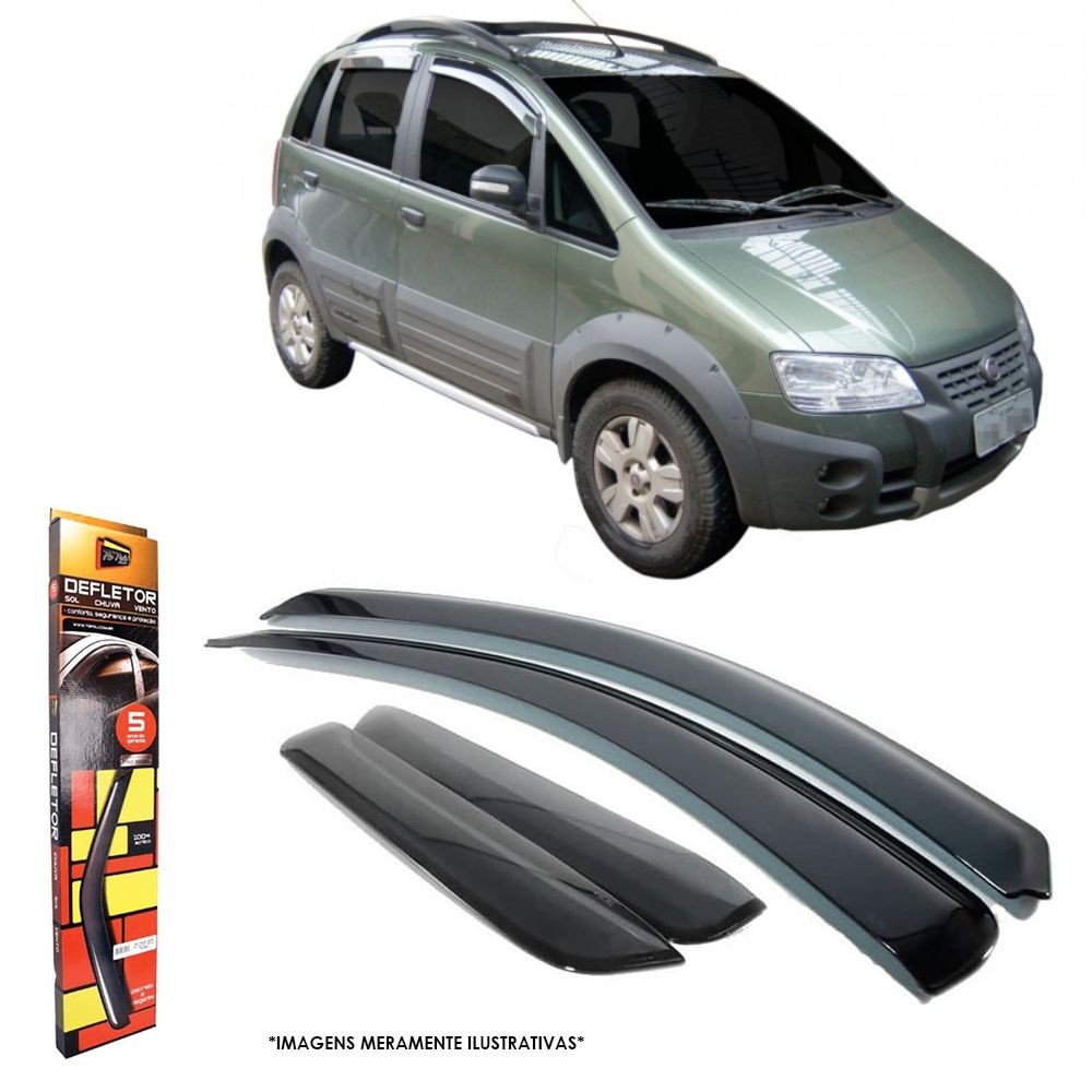 Calha de Chuva Fiat Idea 2005 até 2016 4 portas TG Poli - 24012 em Oferta na Shopee