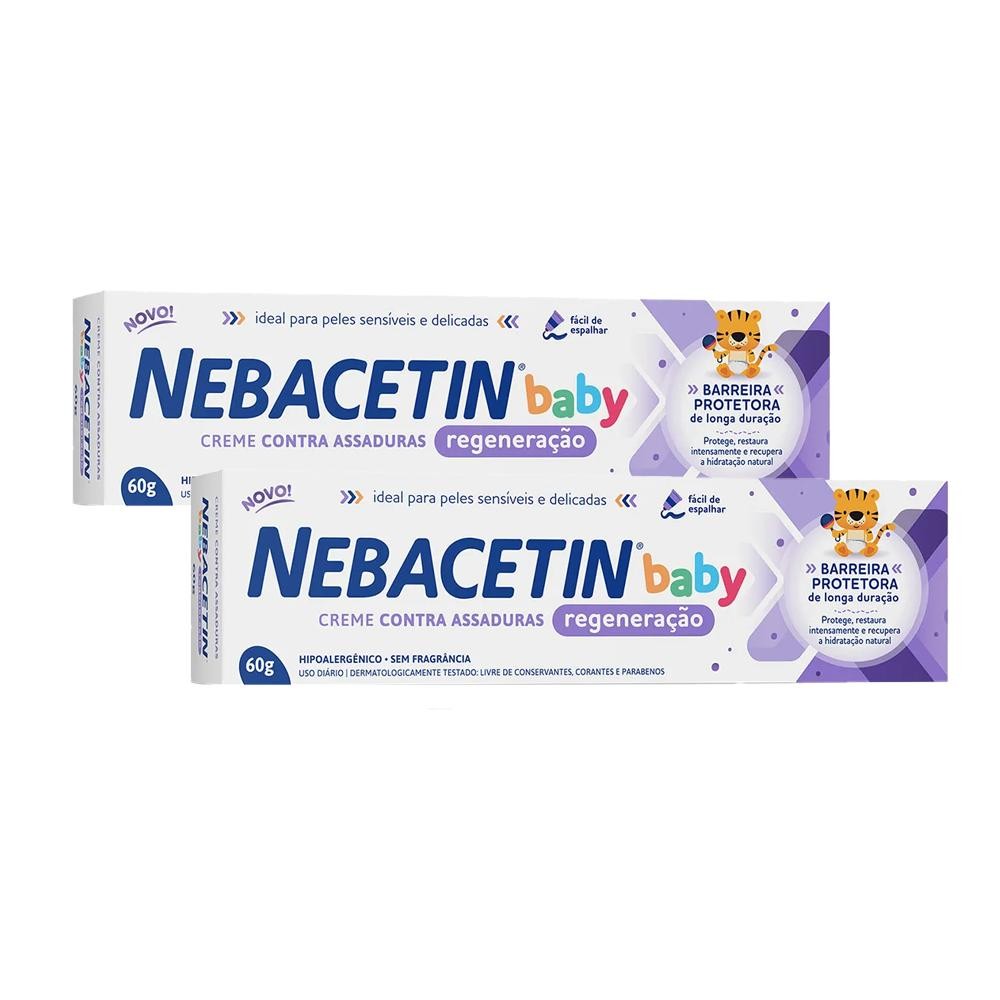 Kit Nebacetin Baby Creme Regeneração Bg 60G em Oferta na Shopee