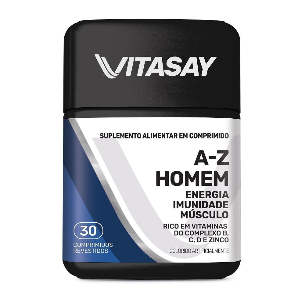 Suplemento Alimentar Vitasay A-Z Homem 30 Comprimidos em Oferta na Shopee