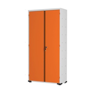 Armário Aço Escritório Fechadura 3 Prateleiras Ea303 Laranja em Oferta na Shopee
