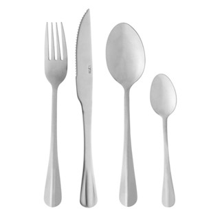 Faqueiro Jogo De Talheres 24 Peças De Aço Inox Positano Lyor em Oferta na Shopee