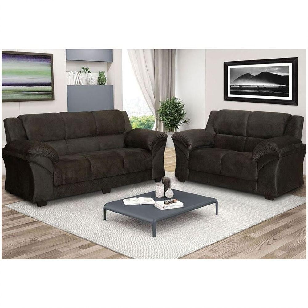 Sofá Parana 2 E 3 Lugares Paris Marrom em Oferta na Shopee