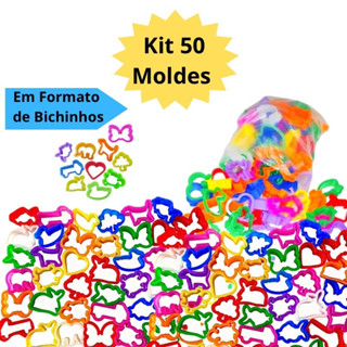 Kit 50 Moldes Cortador Forminha para Massinha de Modelar Kit Festa Lembrancinha Infantil Escolar em Oferta na Shopee