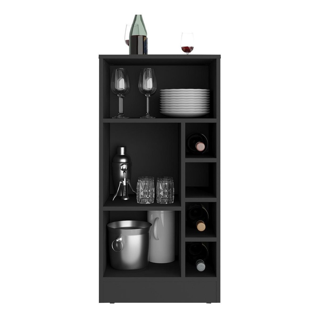 Bancada Balcão/Mesa de Cozinha com Adega 1 Porta e Espelho Multimóveis MP2248 · foto 2