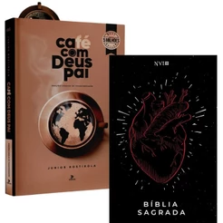 Devocional Café com Deus Pai 2025 + Bíblia Sagrada NVI Brochura Puros de Coração