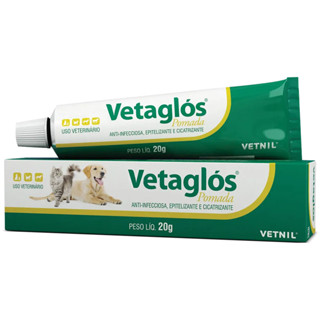 Pomada Cicatrizante Vetnil Vetaglos - 20g em Oferta na Shopee