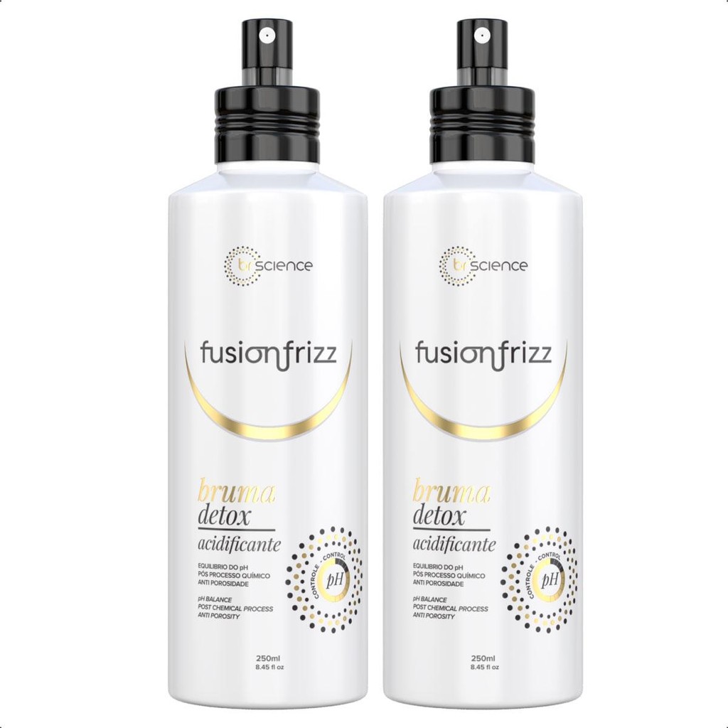 Kit 02 Bruma Detox Acidificante Fusionfrizz Brscience 250ml