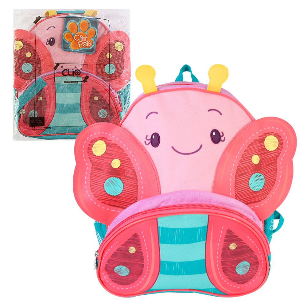 Mochila com Alças de costas Infantil Borboleta Joaninha Abelha