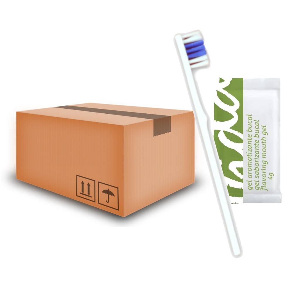 50 Escova E Gel Dental 4g Menta Spa Hotel Motel Embalada