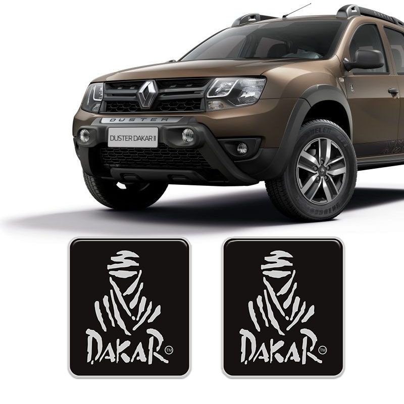 Par De Adesivos Duster Dakar Spirit Emblema Lateral Resinado em Oferta na Shopee