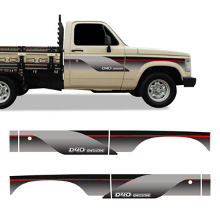 Faixa D40 Deluxe 1995 1996 Azul Vermelho Caçamba Madeira em Oferta na Shopee