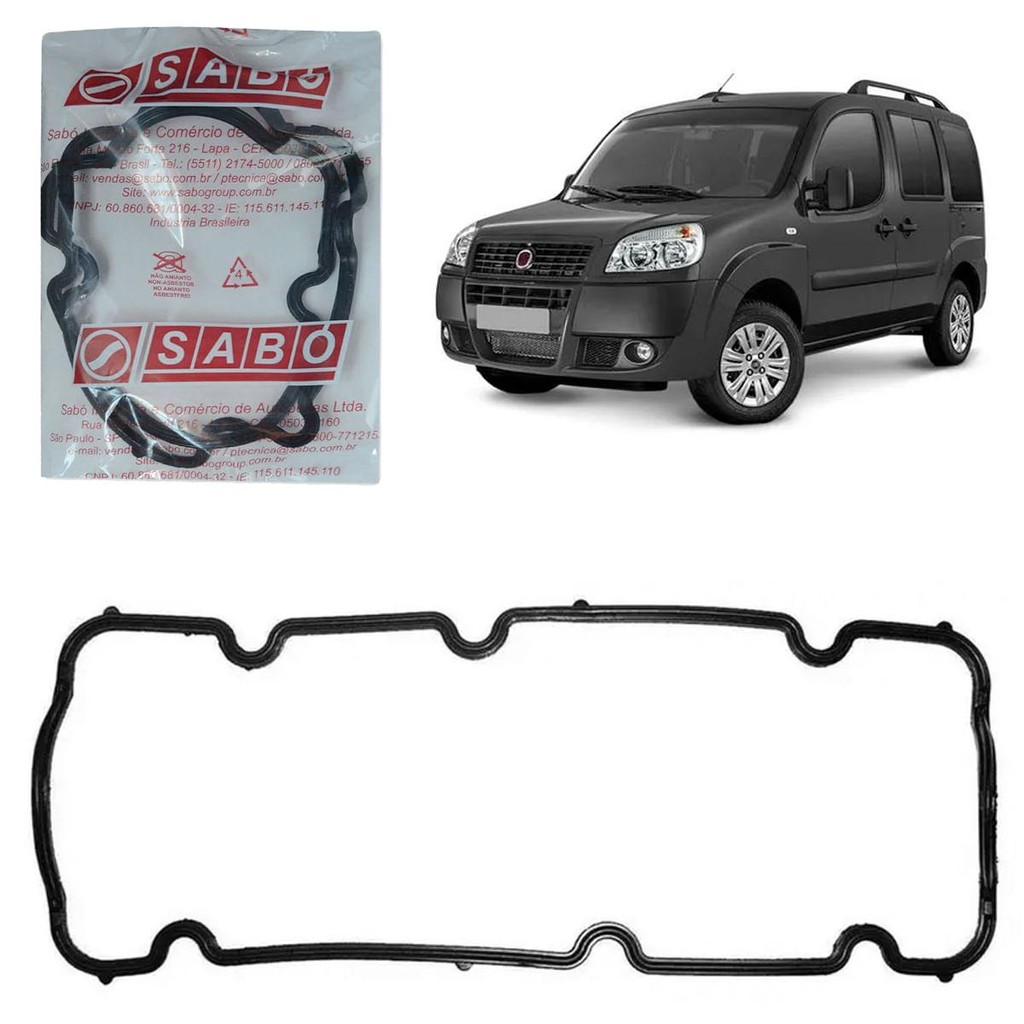 Junta Tampa Válvula Motor Doblo 1.4 2010 Fibra Original Sabó - Spare Parts and Accessories for Vehicles