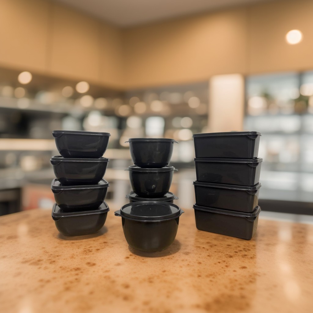 Kit 12 Potes Plásticos em formatos Variados