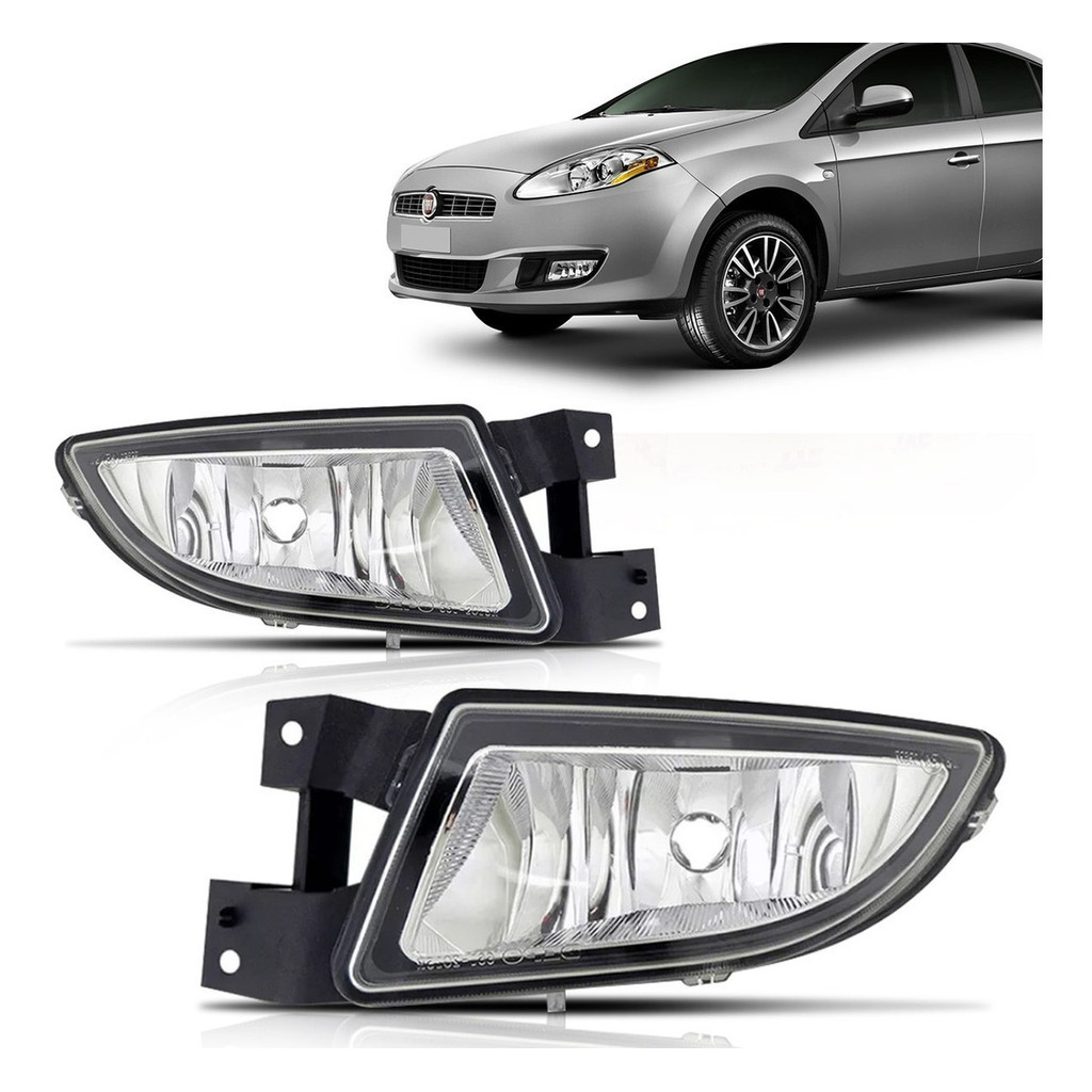 Farol Milha Fiat Bravo 2011 2012 2013 Auxiliar Neblina