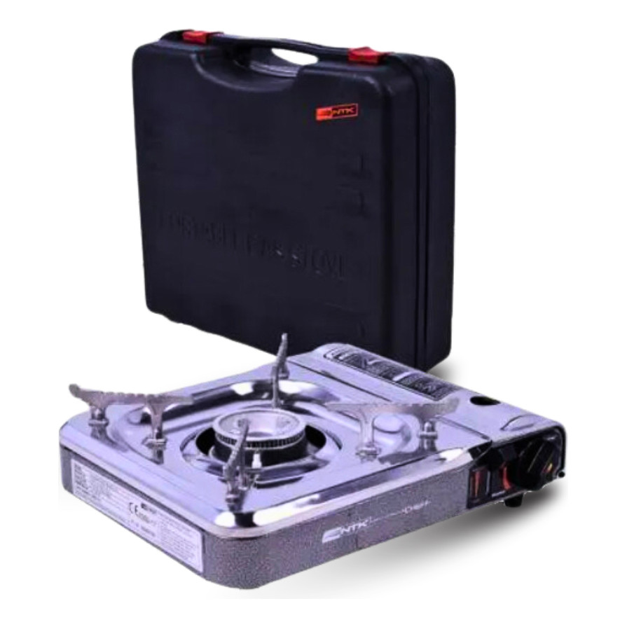 Fogareiro Camping Cheff Portatil Fogão Acendedor Automático C/ Maleta NTK