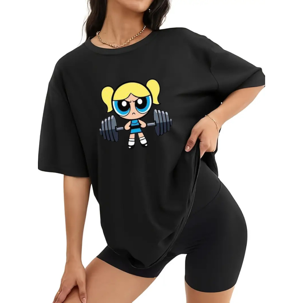 Camisetas Estampadas Fitness Academia Lindinha Meninas Super Poderosas 100% Algodão Premium