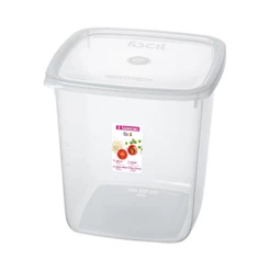 Pote Plástico Quadrado Fácil Cristal 7L Sanremo