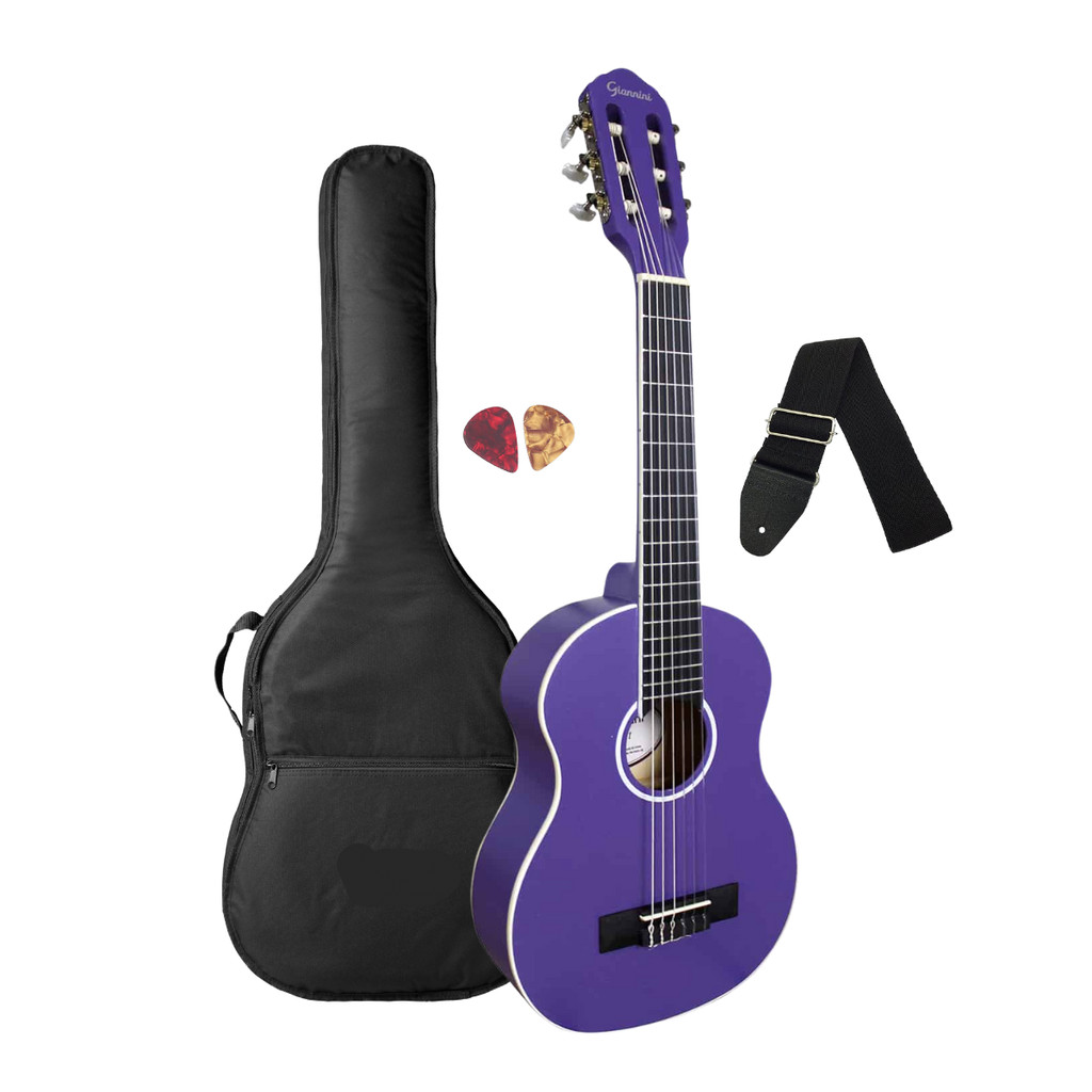 Violão Infantil Roxo Satin Giannini 1/2 NR PPS + Acessórios