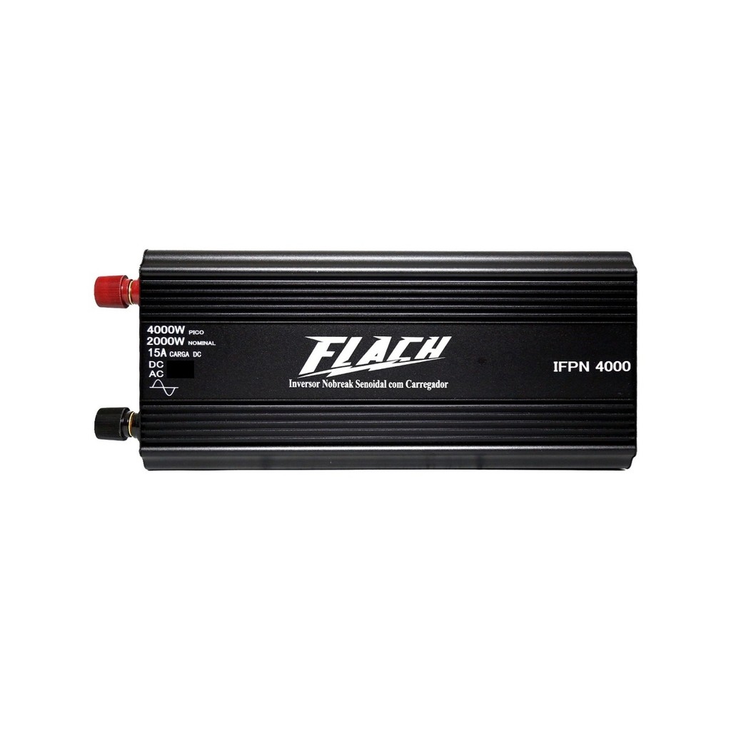 Inversor Tensão, Nobreak + Carregador Bateria 12/127v Flach 4000w de Pico  Flach