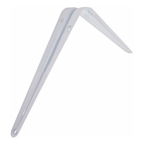 24x Suporte Para Prateleira Cantoneira Branco 12 x 14" cm - Fertak - 5255