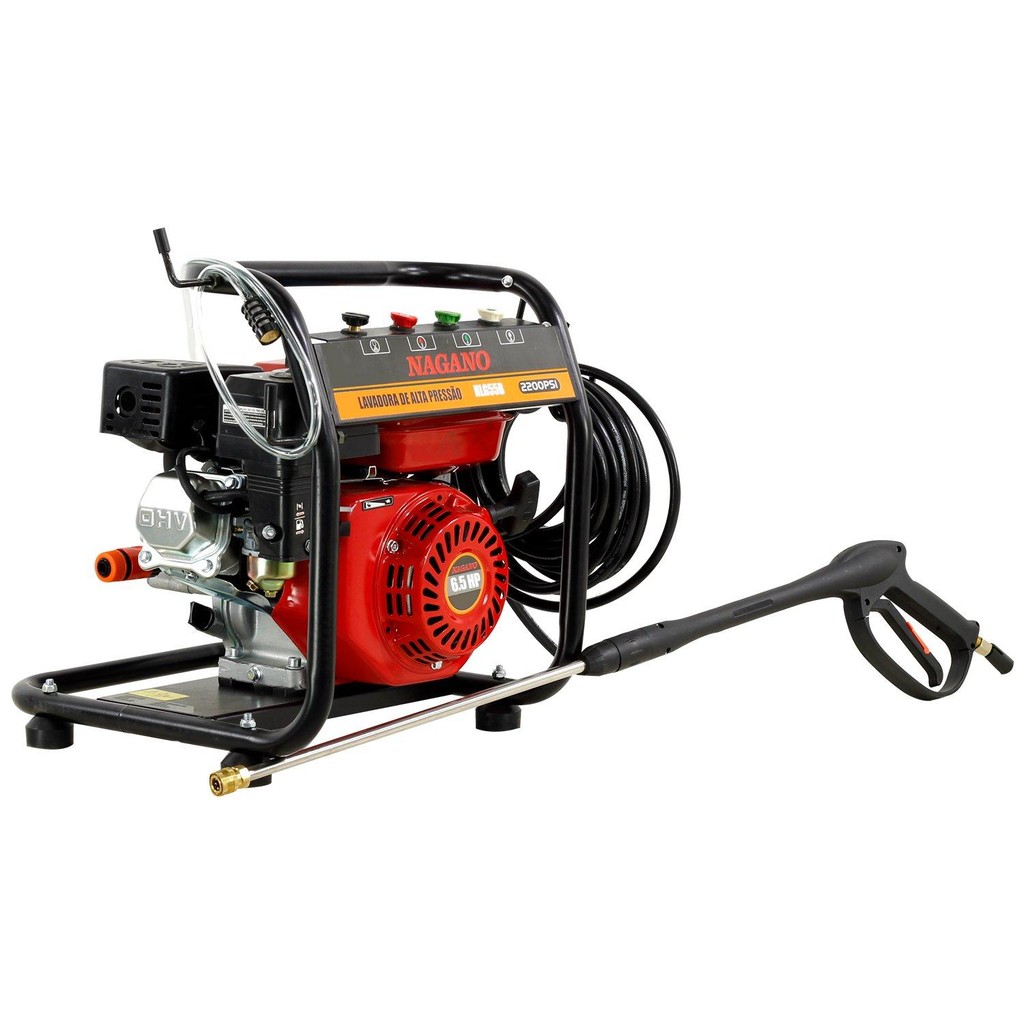 Lavadora de Alta Pressão a Gasolina 6.5hp 3400rpm 2200psi Motor Axial em Oferta na Shopee