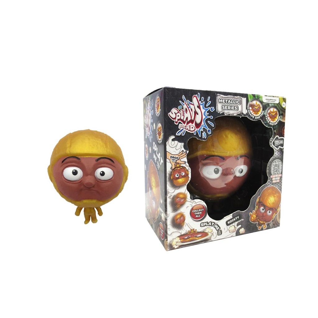 Boneco Elástico Rockty de 10cm Série Metálica - Splats Head