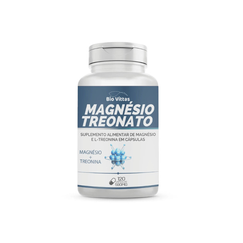Magnésio Treonato, 120 Cápsulas - Bio Vittas