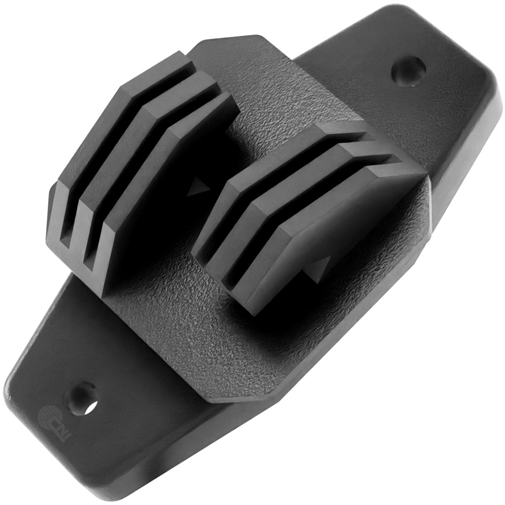 50un Isolador W Super Reforçado 80mm Cerca Elétrica Alta Isolação Anti-UV Preto Uso Rural Rural
