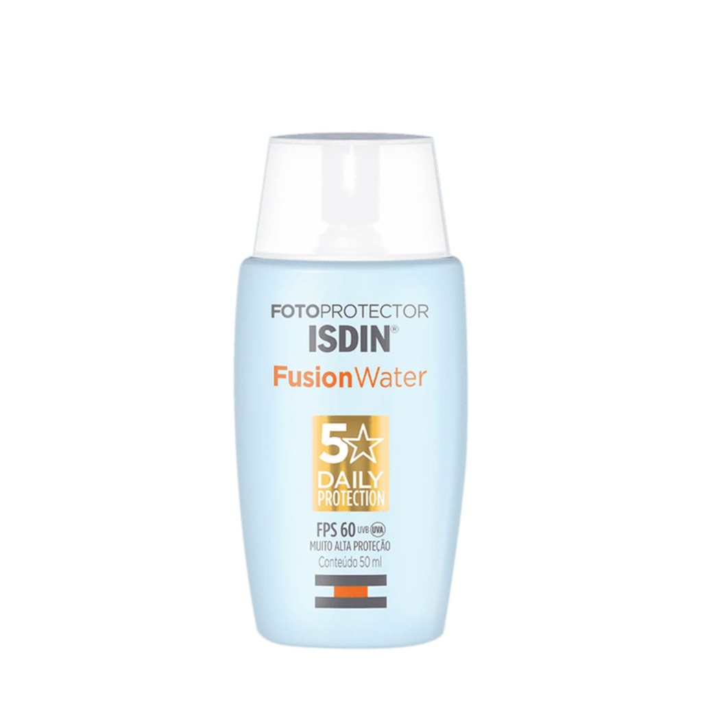 ISDIN Fotoprotector Fusion Water FPS 60 - Protetor Solar Facial 50ml em Oferta na Shopee