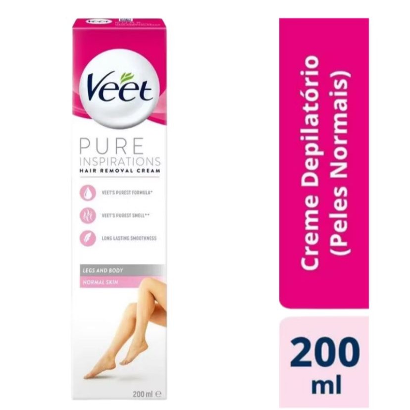 Creme Depilatorio Veet Pure&fresh Peles Normais - Veet 200ml