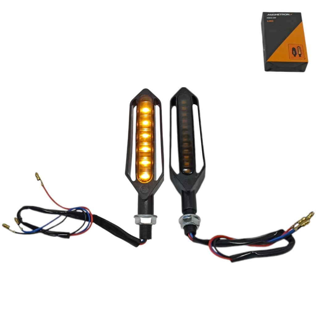 Par Pisca Led Sequencial Universal Moto Cg 125 2000 a 2004 Cb 300 2009 a 2015 Ybr 125 2000 a 2008