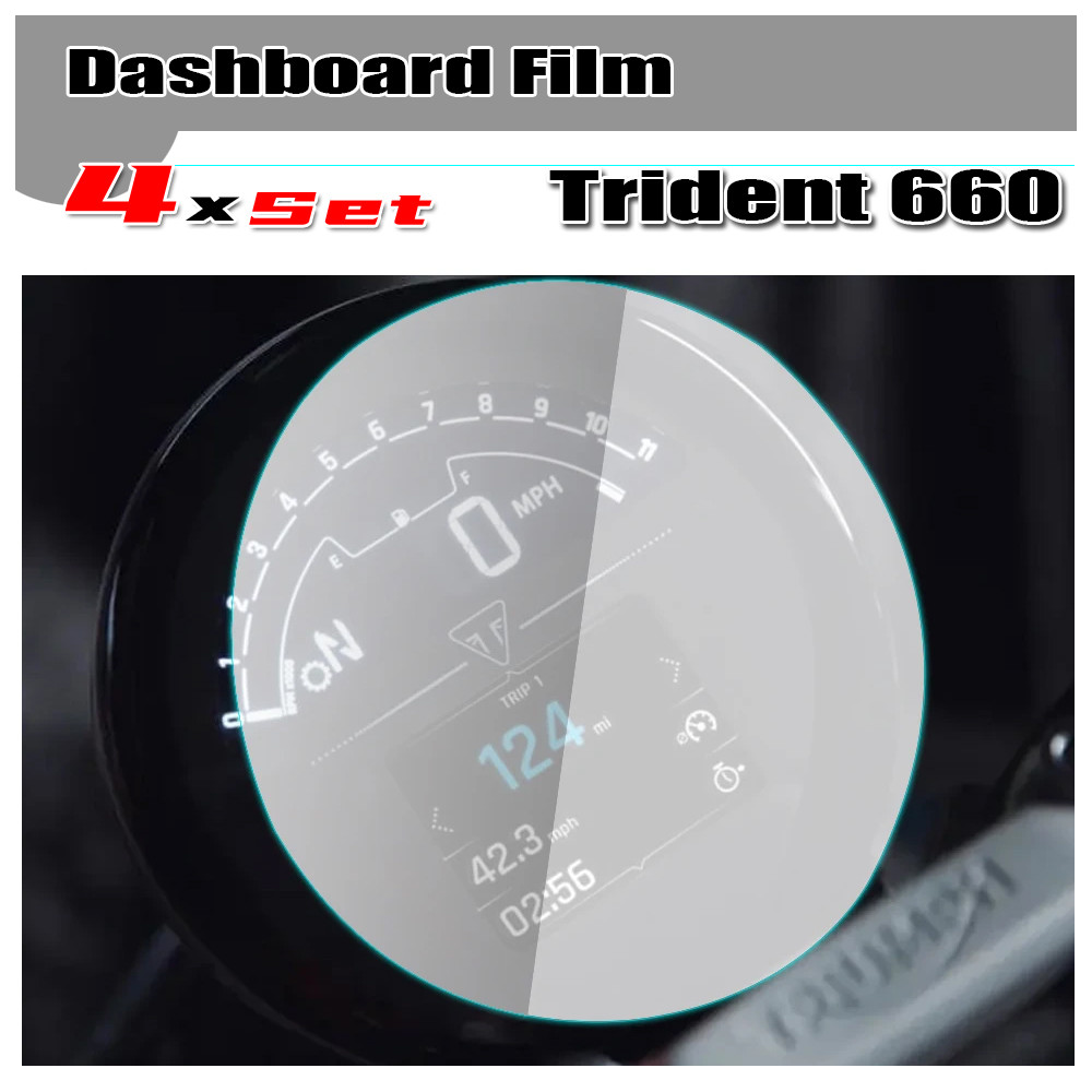 Tela De Cluster De Arranhões Para Motocicleta , 4 Unidades , Trident 660 Trident660-660 2021-2024 , Filme De Instrumento
